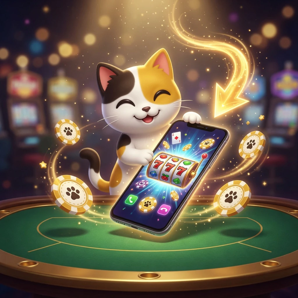Landscape | Description: Brand story visual showing the LuckyCalico platform interface across desktop and mobile devices against a dark professional background